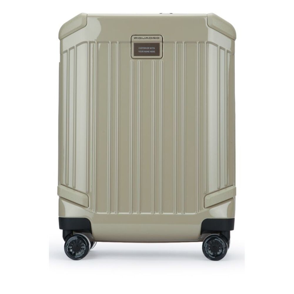 Piquadro Unisex Trolley Cabina Slim 4 Ruote In Policarbonato